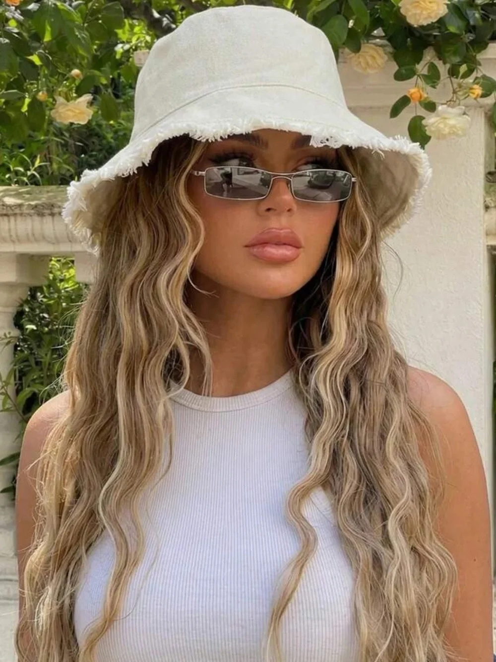 1pc Solid Color Tassel Bucket Hat, UV Protection Sun Hat,